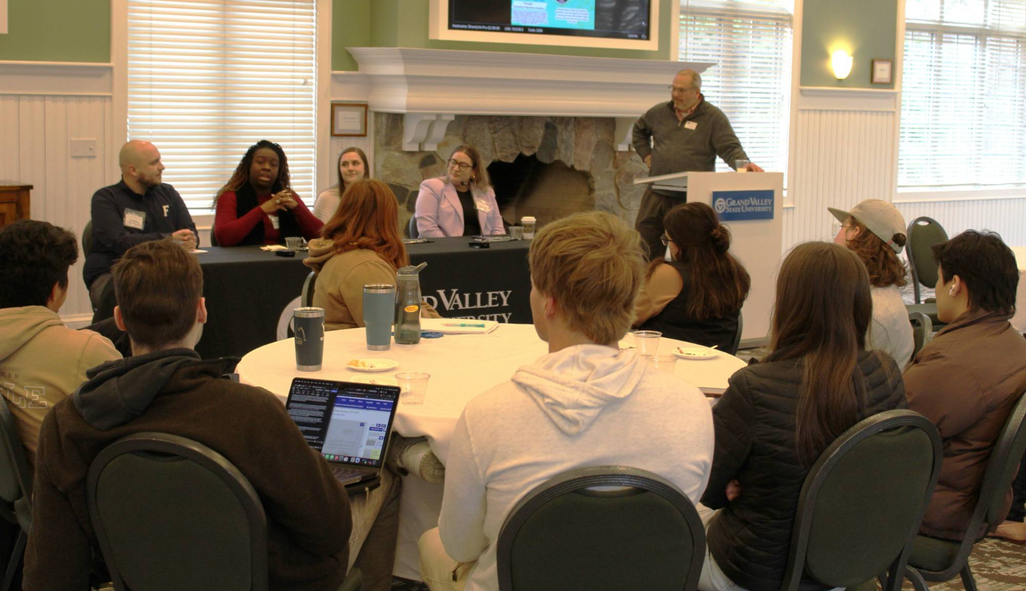 Professor Stabler and the Alumni Teachers Panel